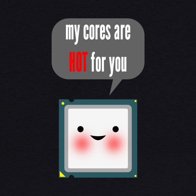 Cute blushing CPU My cores are hot for you by PLdesign